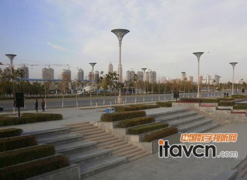 哈尔滨市群力中心广场大型音乐喷泉扩声系统